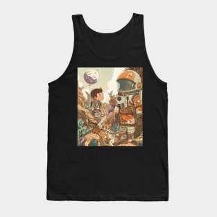 Calvin and Hobbes Lazy Lazing Tank Top